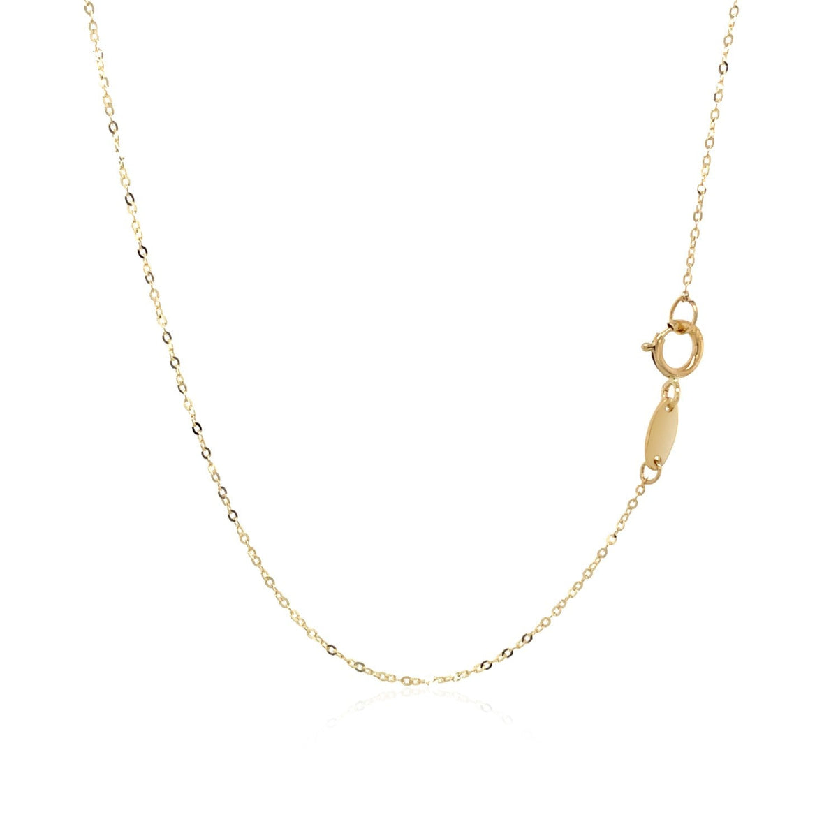14K Yellow Gold Claddagh Pendant Necklace