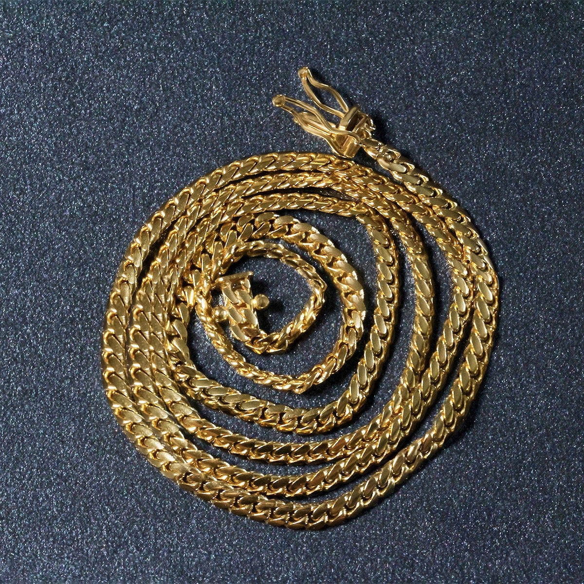 10K Yellow Gold Solid Miami Cuban Chain
