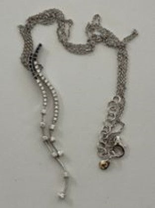 Crivelli - 18K WG, Diamond, Sapphire Necklace (Gross: 11.4 gr.; DIA: 0.9 ct. twd.; OS: 0.17 ct.) - MD222-771