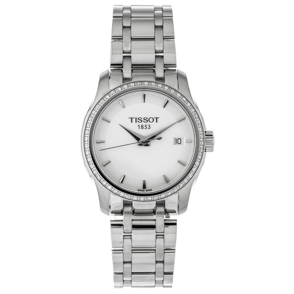 Tissot T-Trend Couturier White Stainless Steel Watch