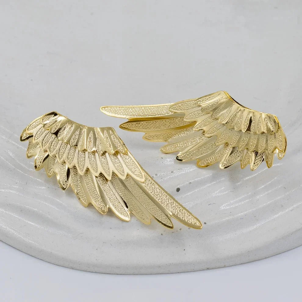 Angel Wings 18k Gold Plated Earring