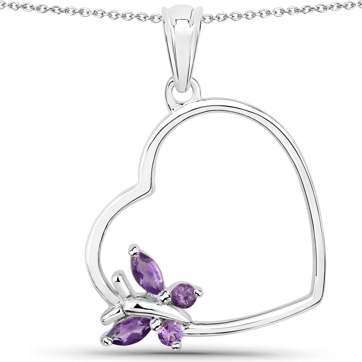Sterling Silver Amethyst Pendant