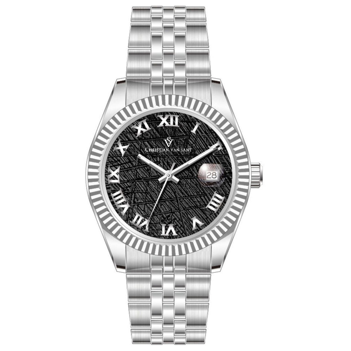 Christian Van Sant Stellar Black Dial Automatic Watch