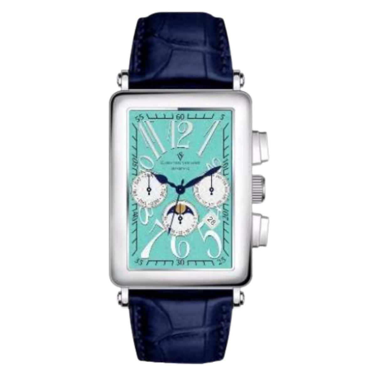 Christian Van Sant Prodigy Blue Leather Automatic Watch