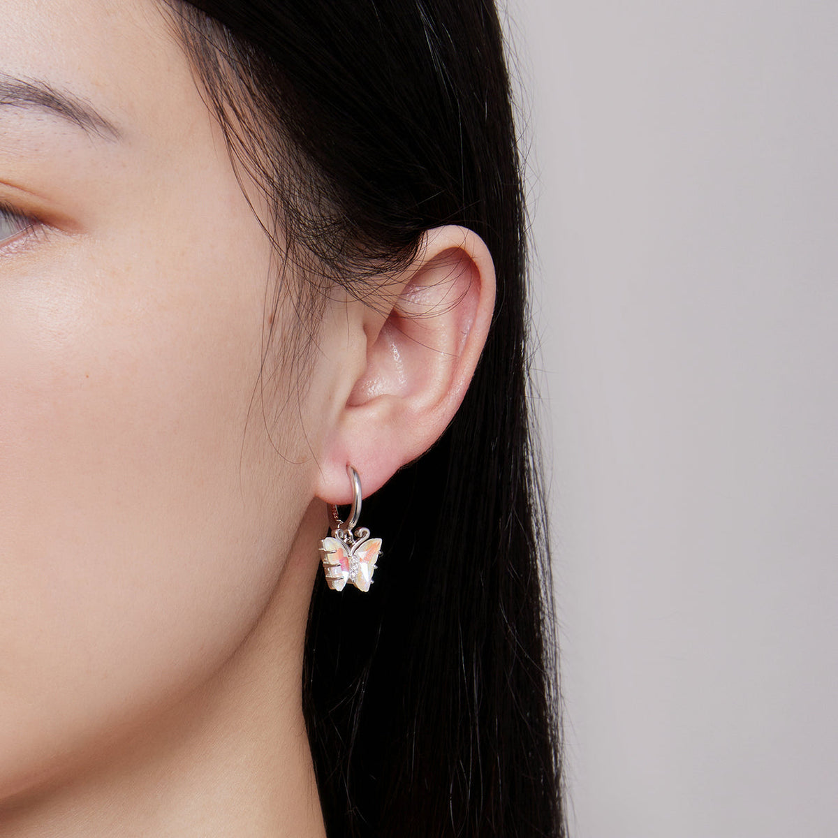 Sterling Silver Resin Drop Earrings