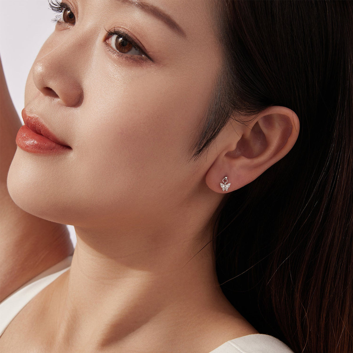 Sterling Silver Cubic Zirconia Pavé Earrings