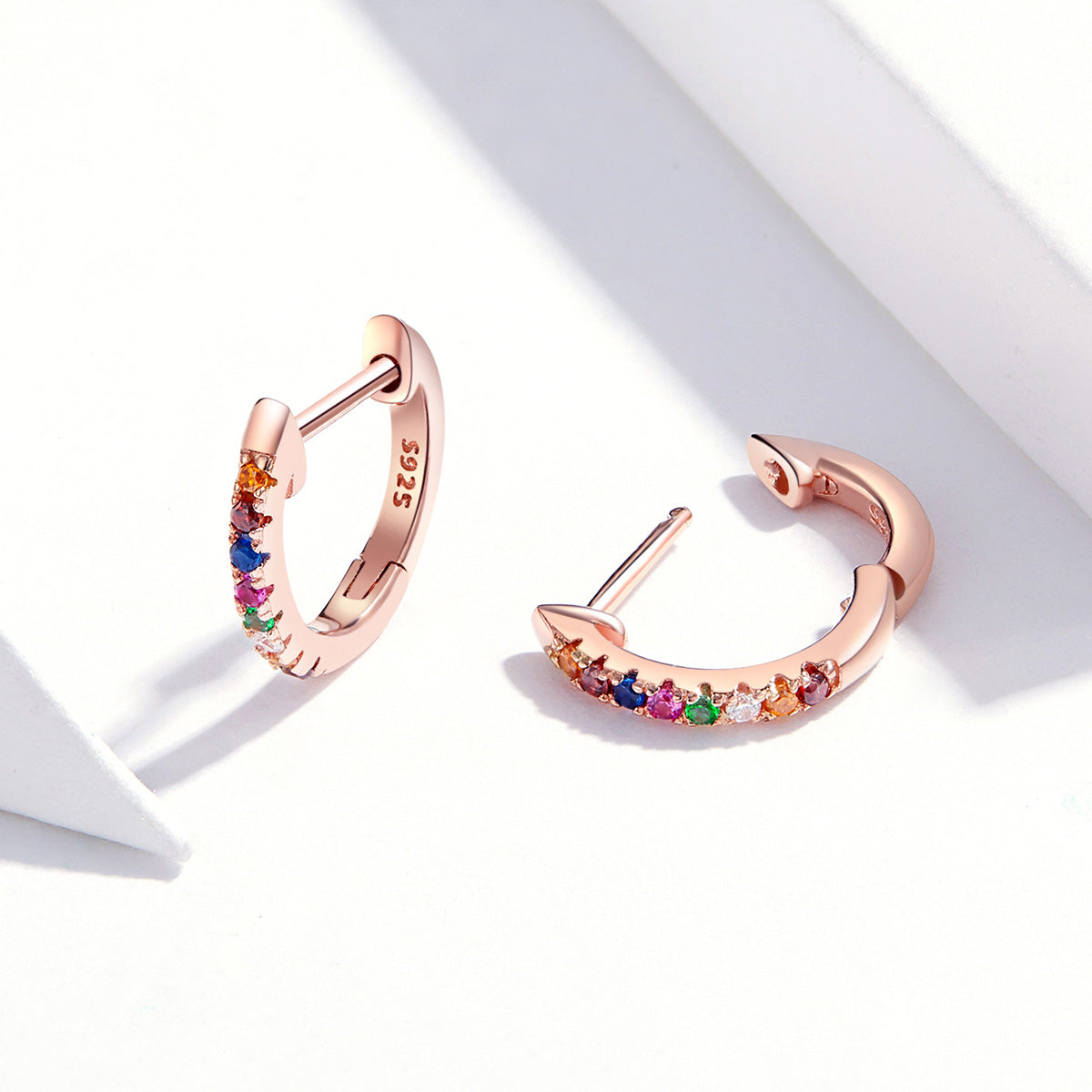 Sterling Silver Cubic Zirconia Pave Earrings