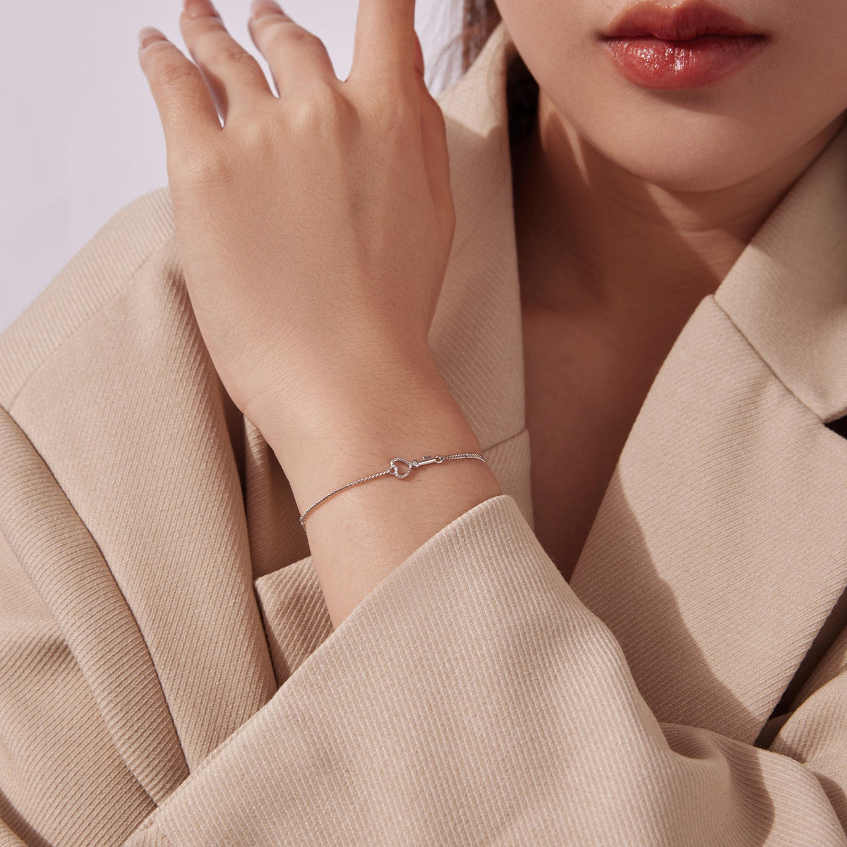 Sterling Silver Pavé Cubic Zirconia Bracelet