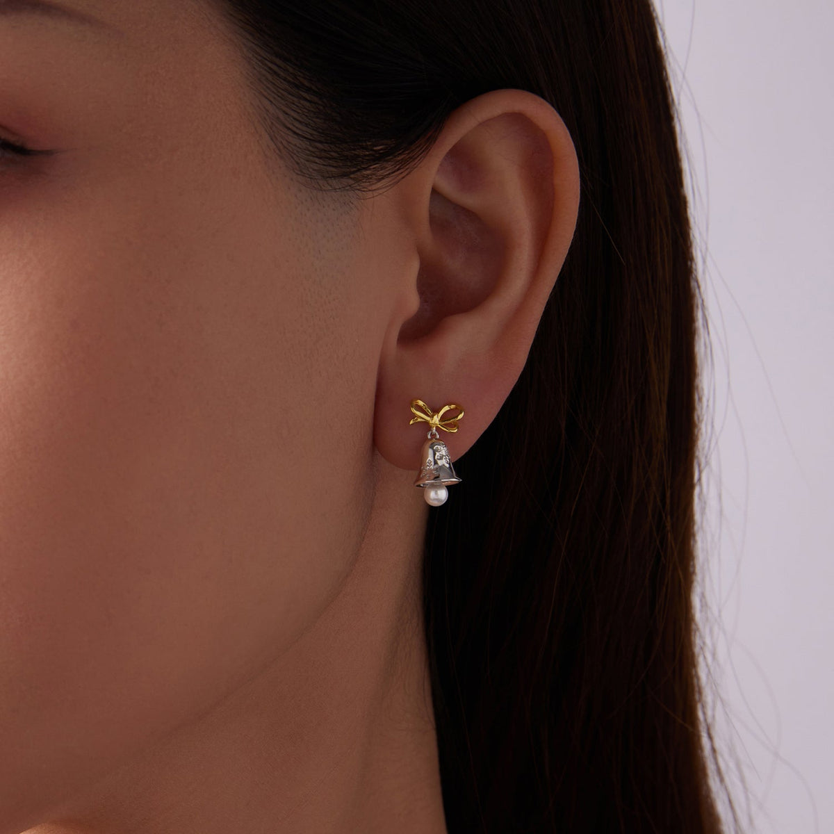 Sterling Silver Synthetic Pearl Drop Earrings