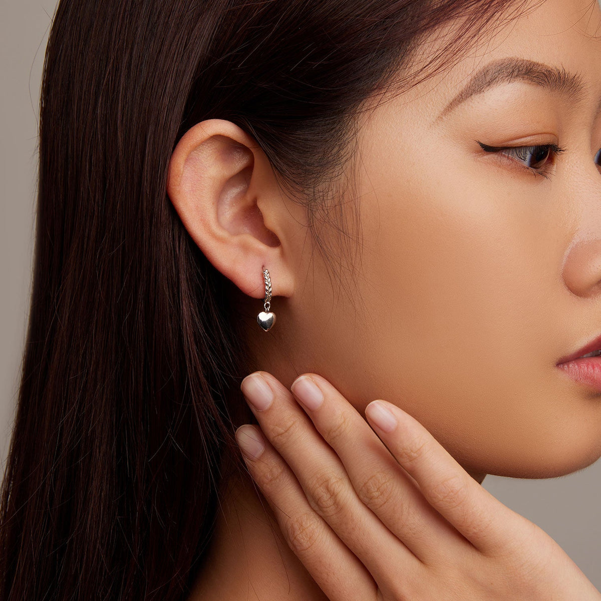 Platinum Plated Sterling Silver Earrings