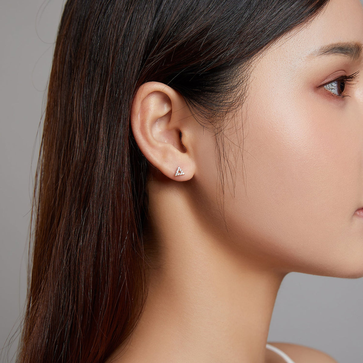 Sterling Silver & Gold Plated Cubic Zirconia Pavé Earrings