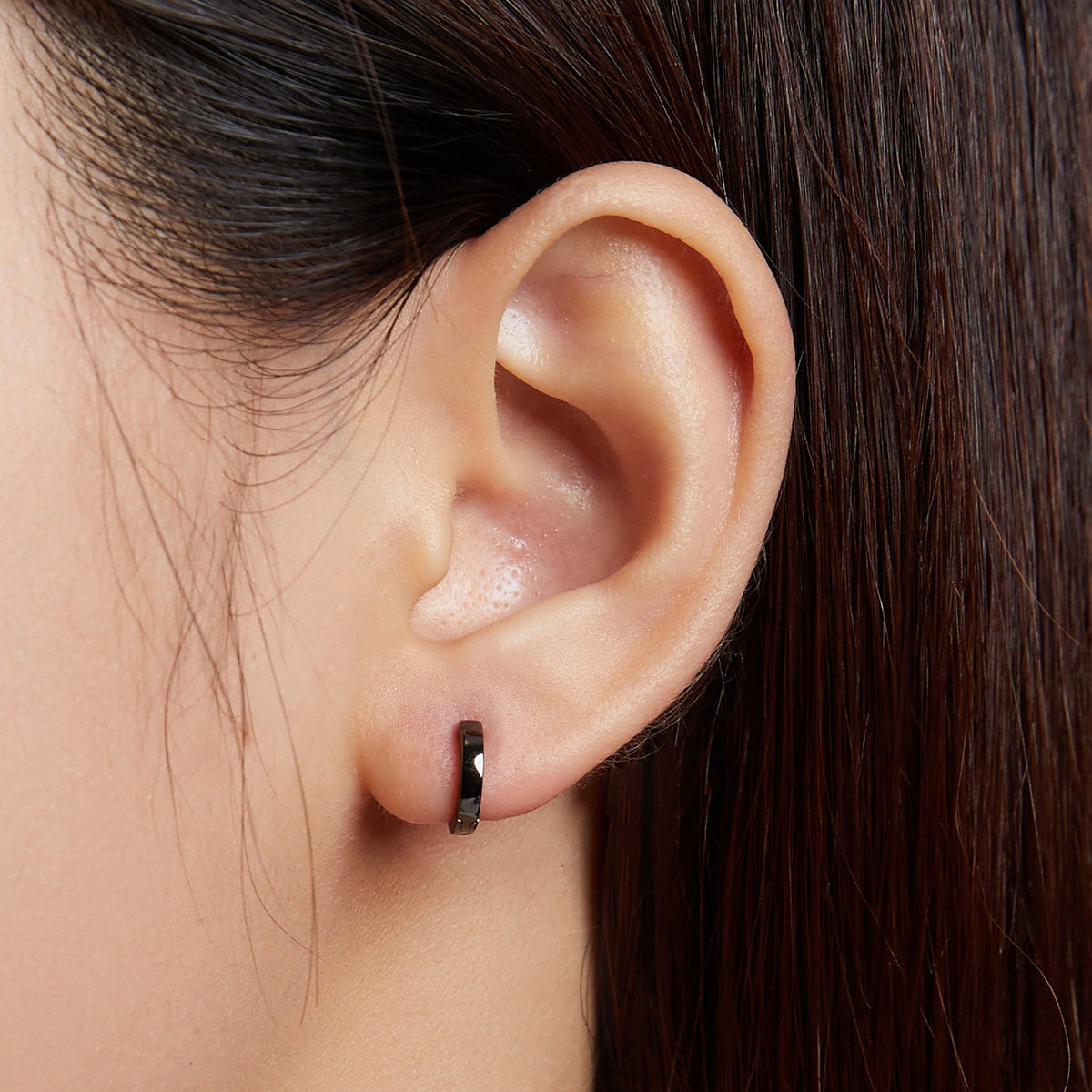 Sterling Silver & Black Gold Plated Earrings