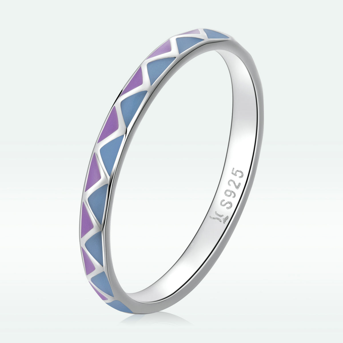 Sterling Silver Enamel Ring