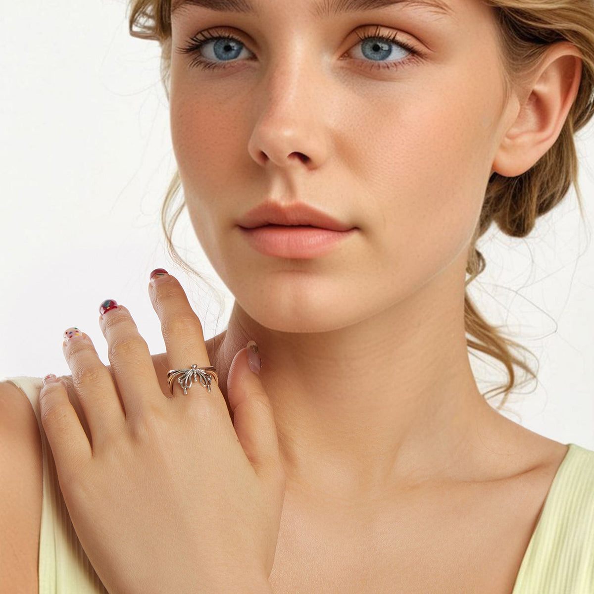 Sterling Silver Oxidized Adjustable Ring