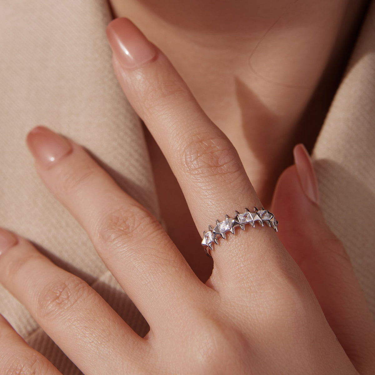 Sterling Silver Cubic Zirconia Ring