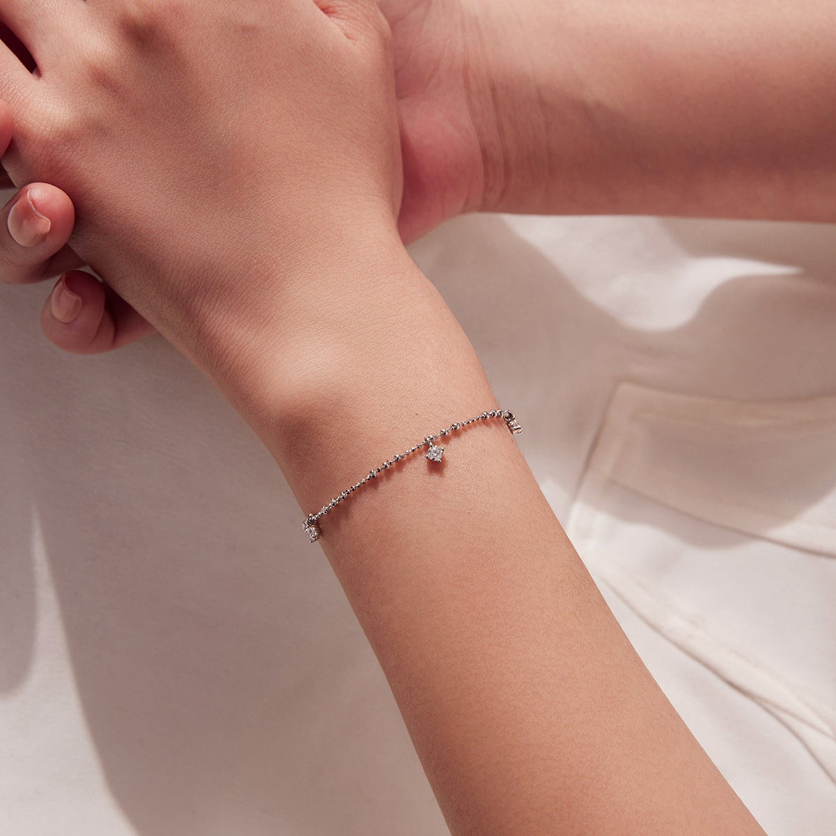 Sterling Silver Moissanite Bracelet