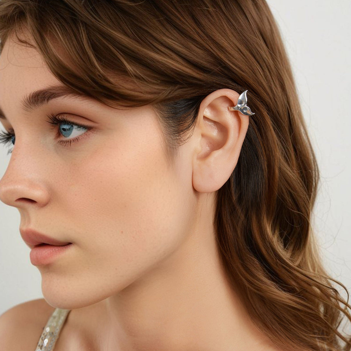 Sterling Silver Oxidized Hoop Earrings