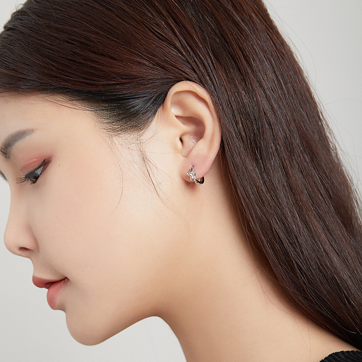 Sterling Silver Plated Platinum Earrings
