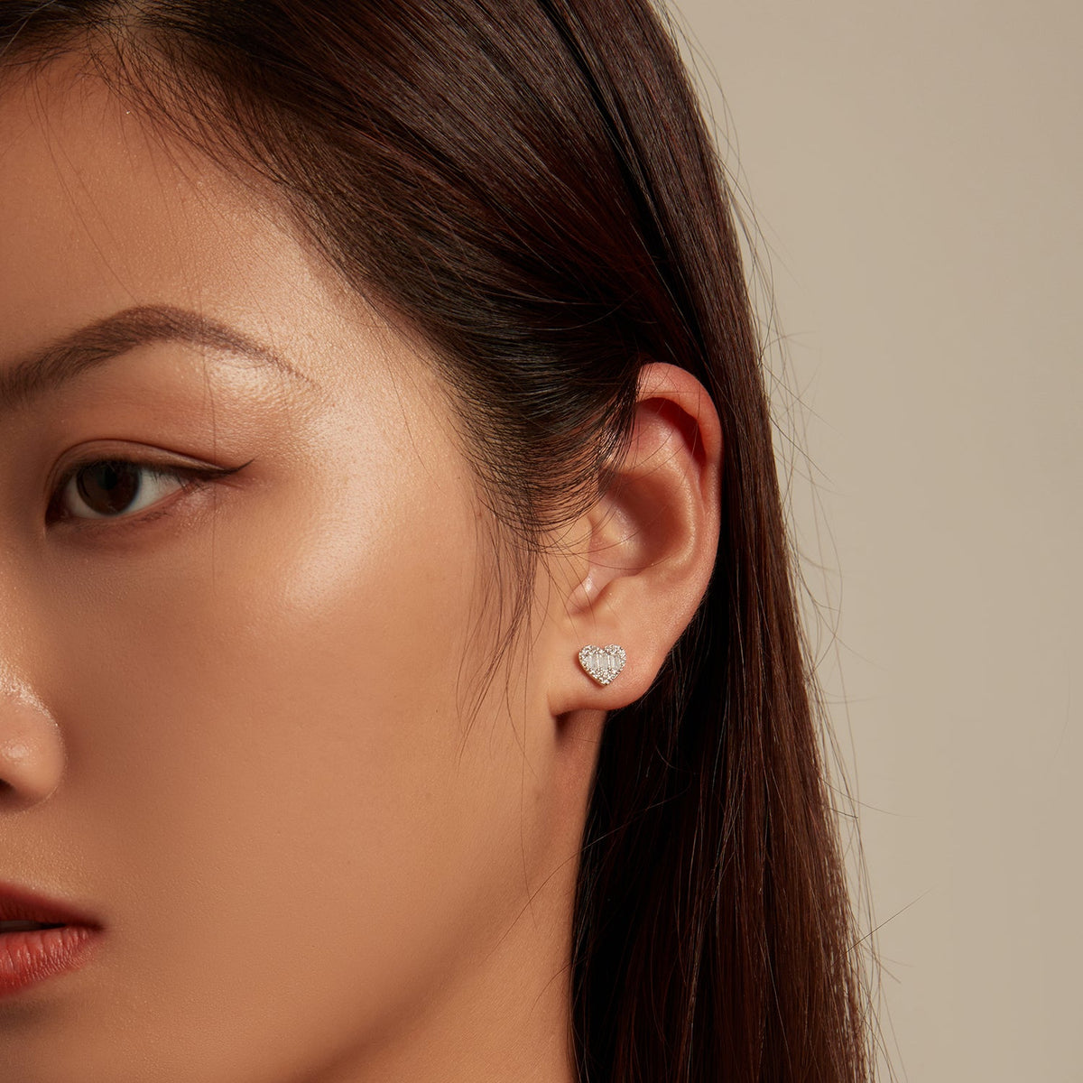 Sterling Silver Pavé Cubic Zirconia Earrings