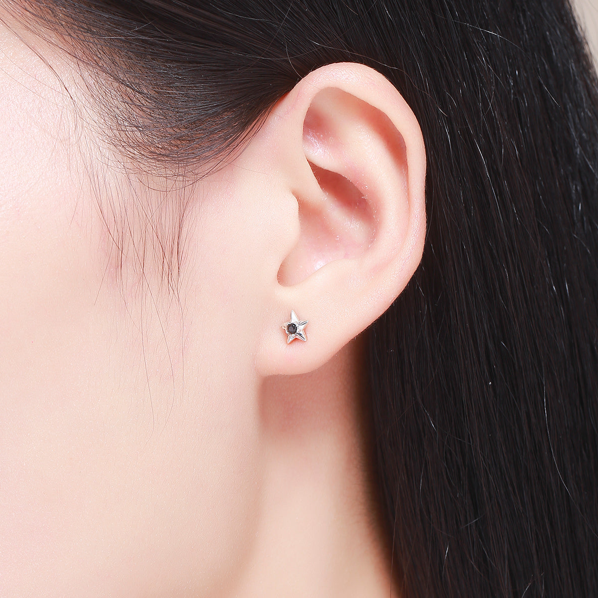 Sterling Silver Pavé CZ Drop Earrings