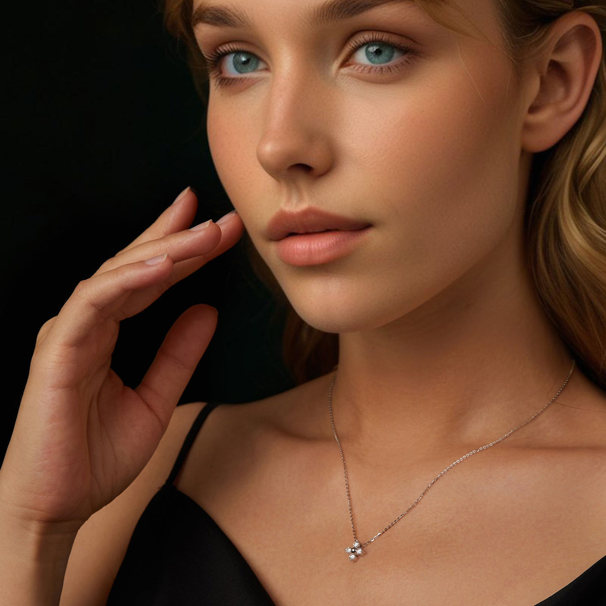 Sterling Silver Moissanite Necklace