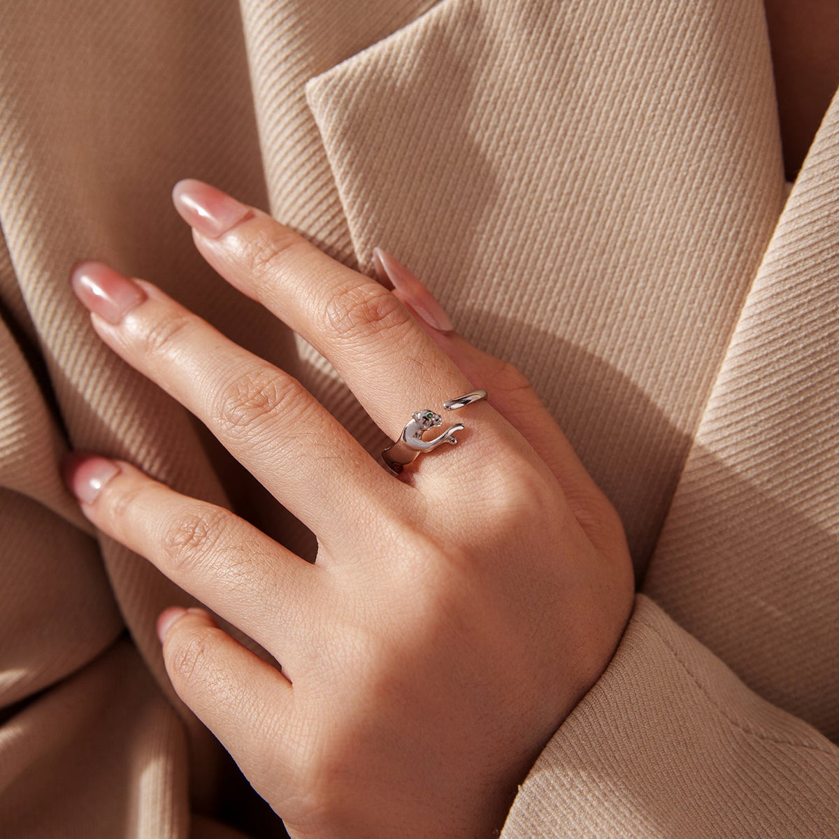 Sterling Silver Pavé CZ Ring