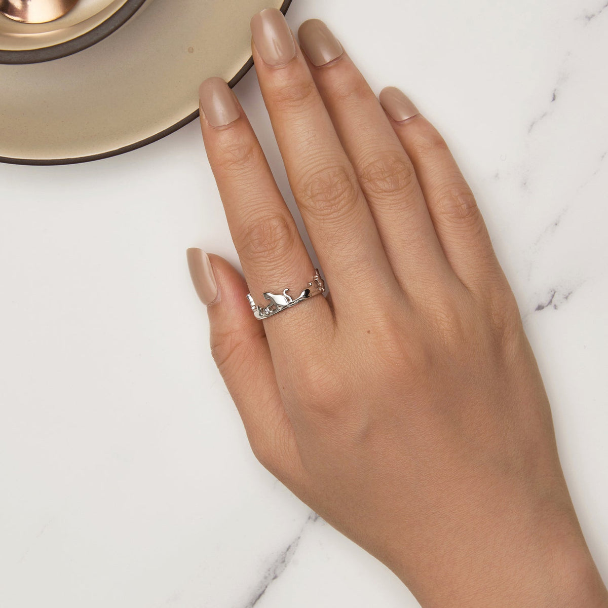 Sterling Silver Pavé CZ Ring