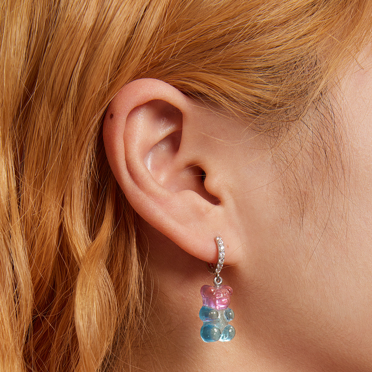 Sterling Silver Pavé Cubic Zirconia Earrings