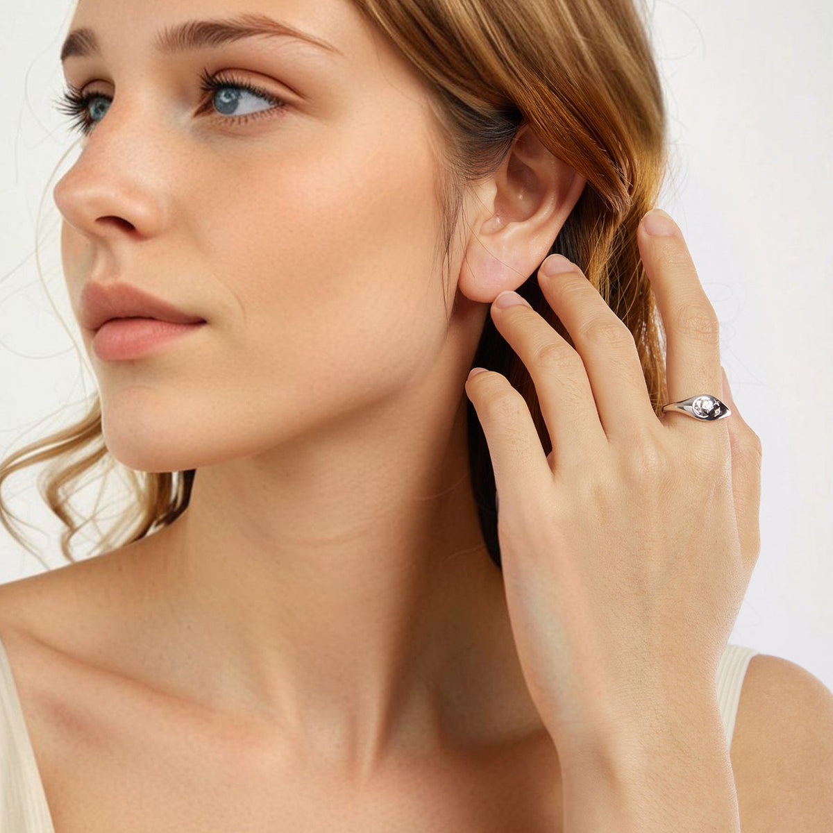 Sterling Silver Pavé Cubic Zirconia Rings
