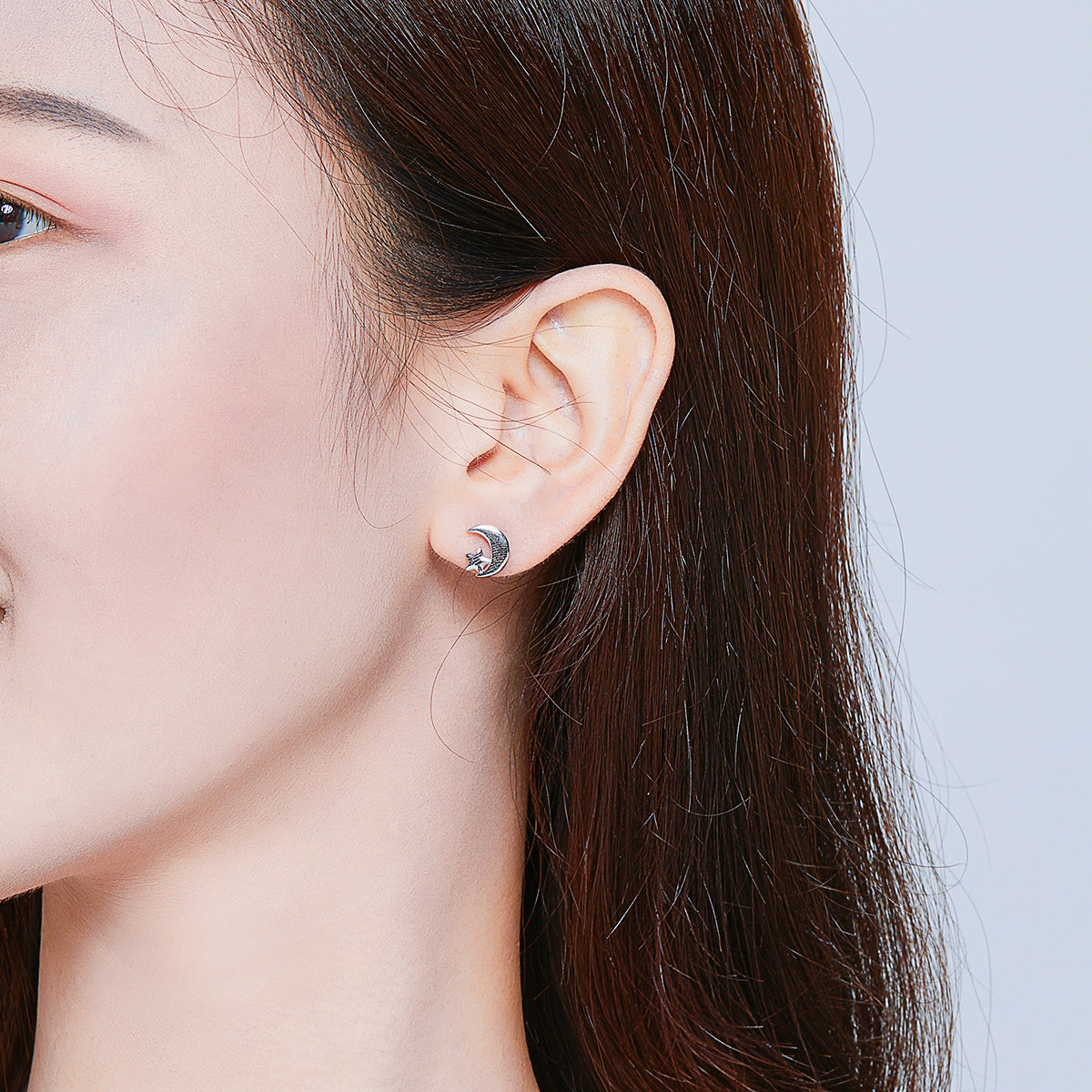 Sterling Silver Platinum Plated Earrings