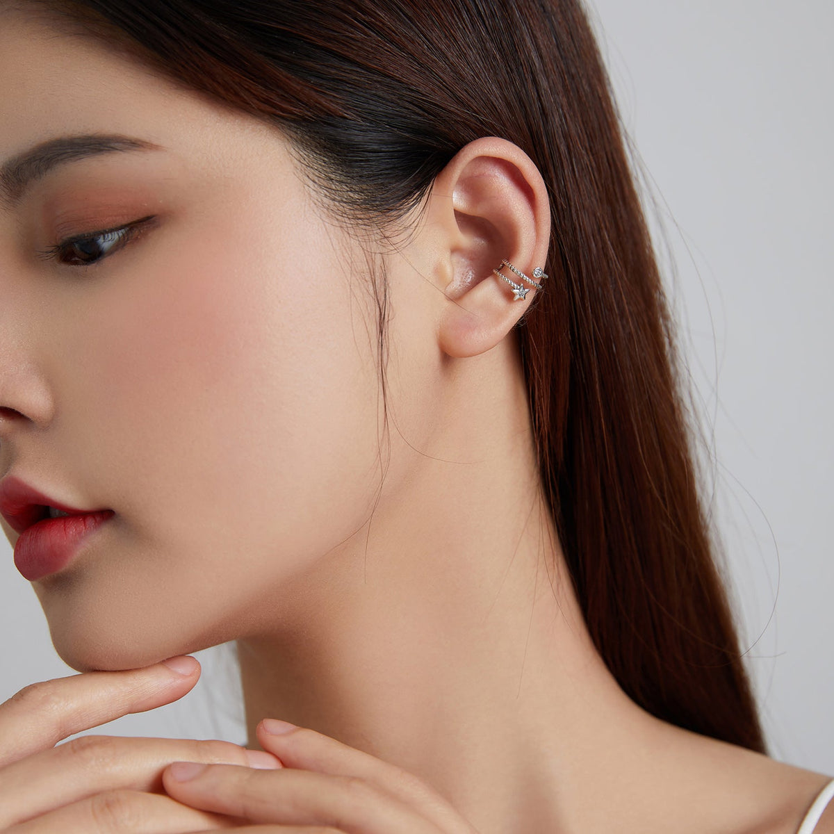 Sterling Silver Oxidized Pavé CZ Earrings