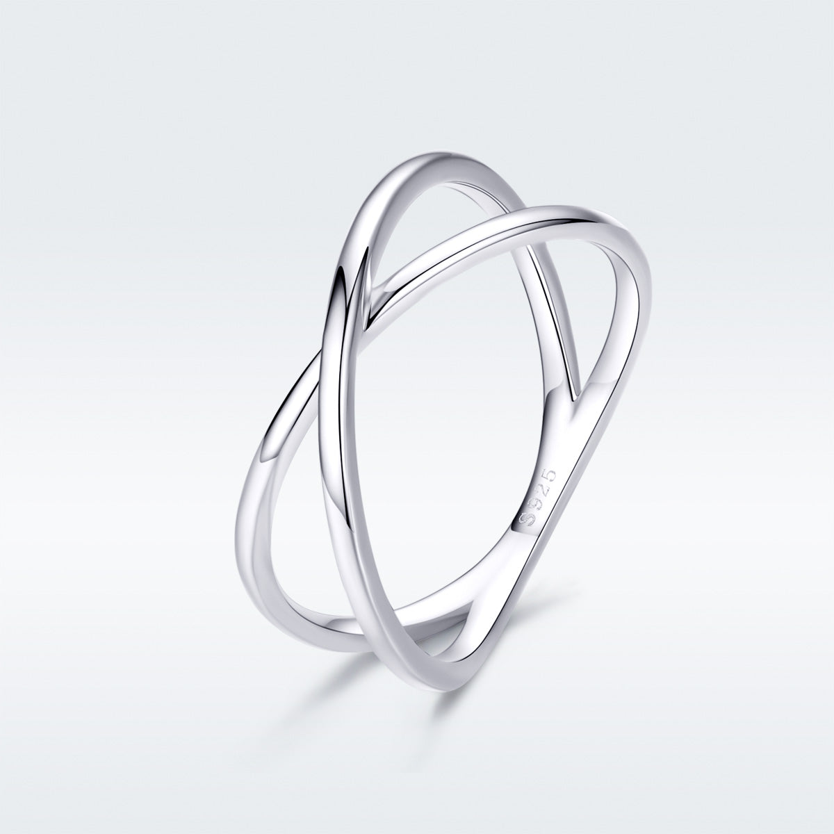Sterling Silver Platinum Plated Ring
