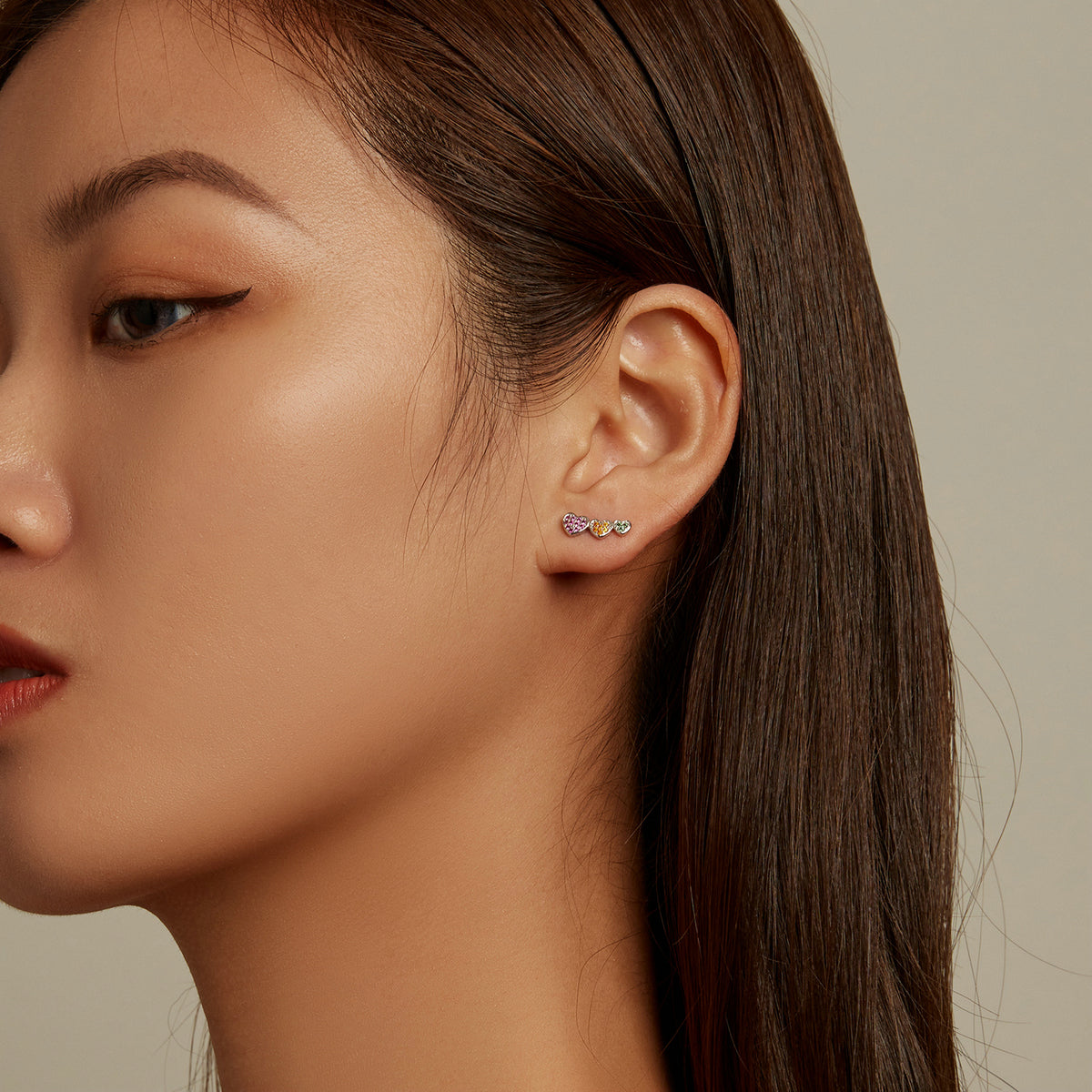 Sterling Silver Pavé Earrings