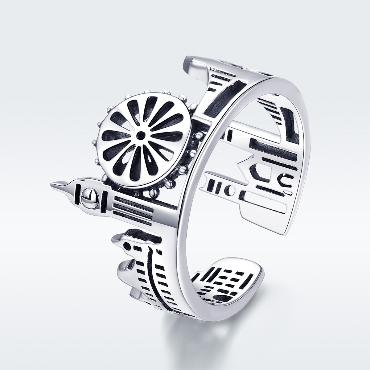 Sterling Silver Wide Band Ring