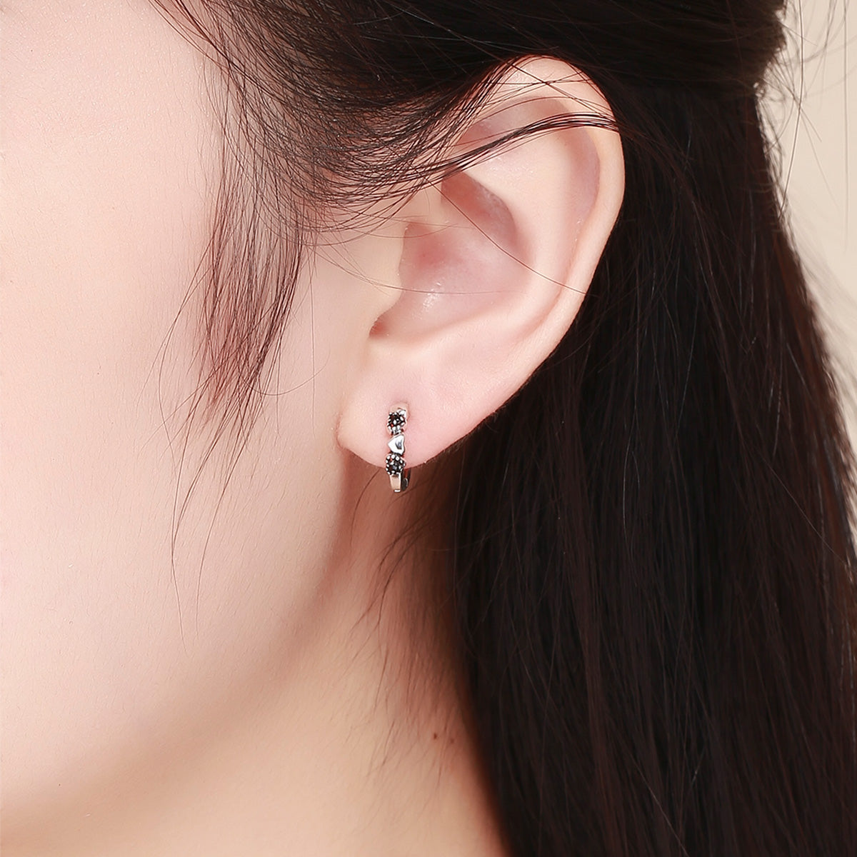 Sterling Silver Pavé Cubic Zirconia Earrings