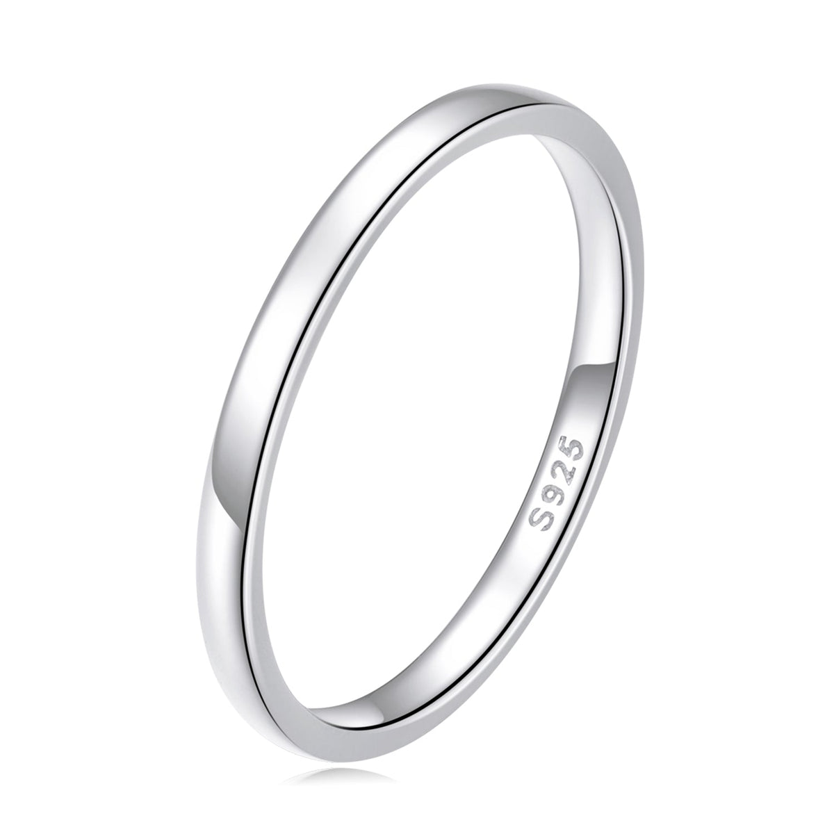 Sterling Silver Platinum Plated Ring