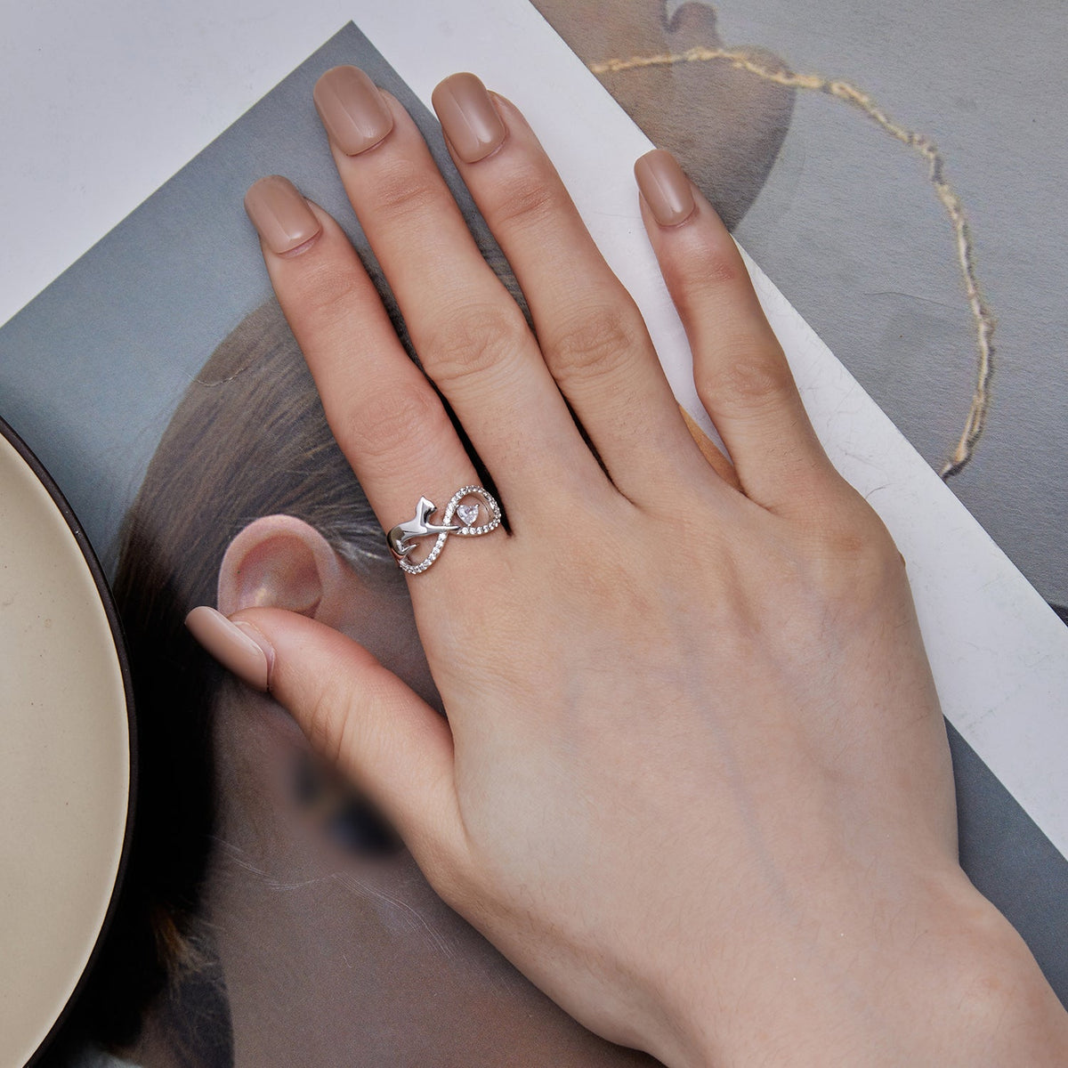 Sterling Silver CZ Pavé Ring