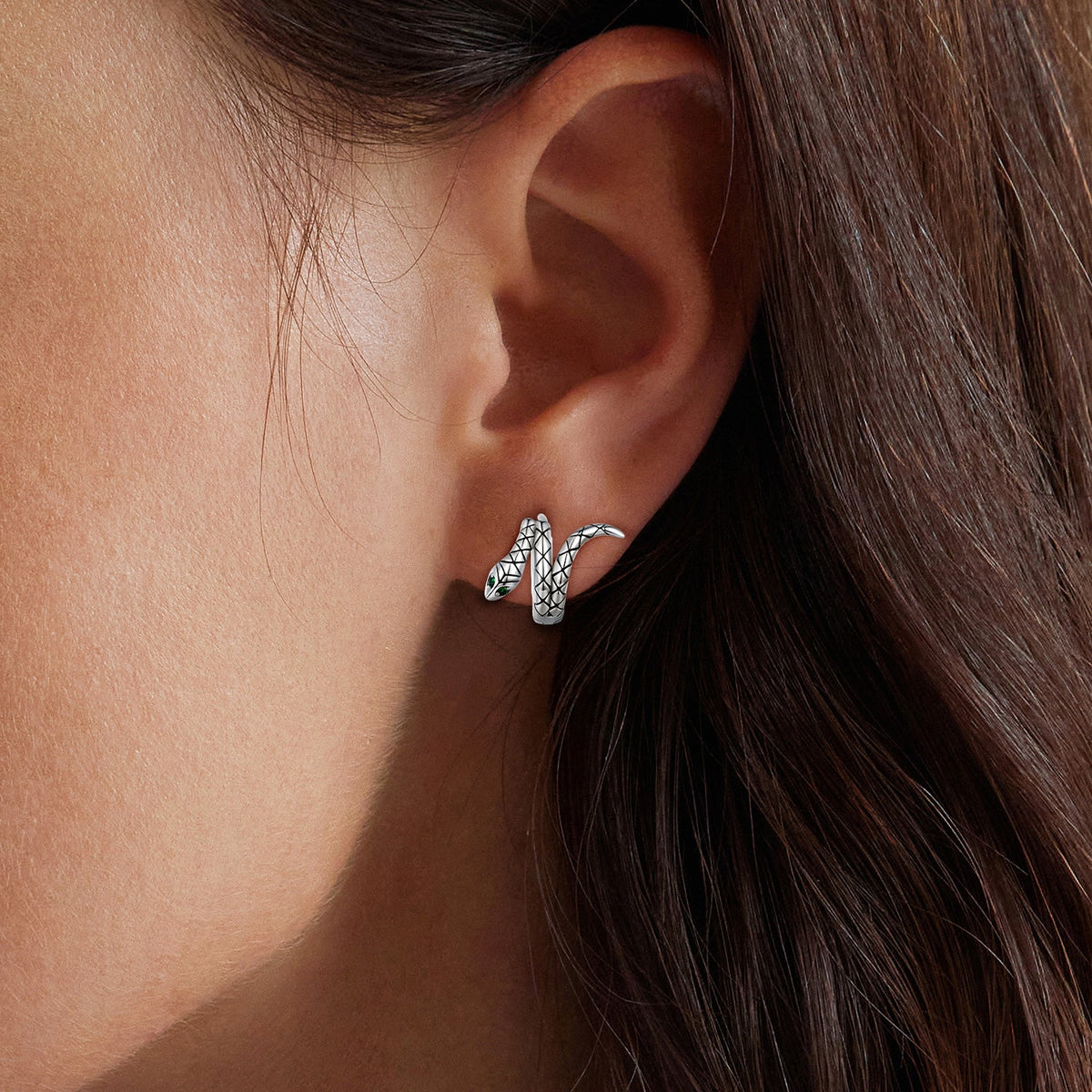 Sterling Silver Pavé Cubic Zirconia Earrings