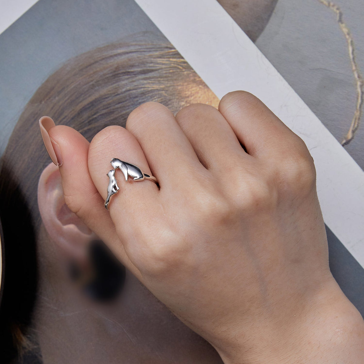 Sterling Silver Oxidized 1.8mm Width Ring