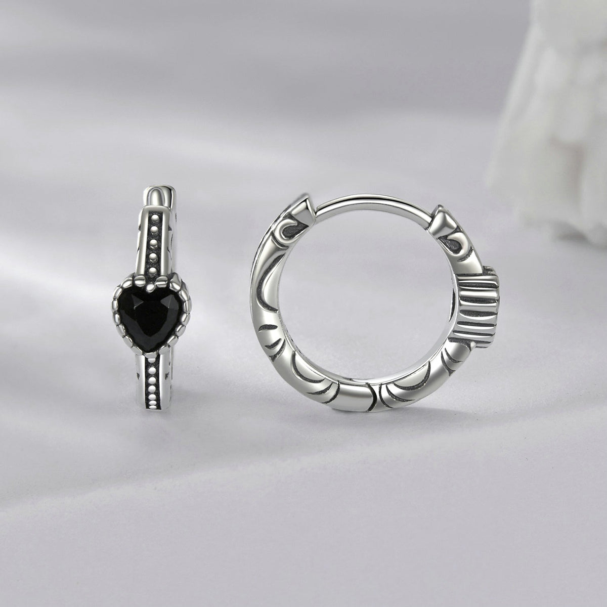 Sterling Silver Cubic Zirconia Pavé Earrings