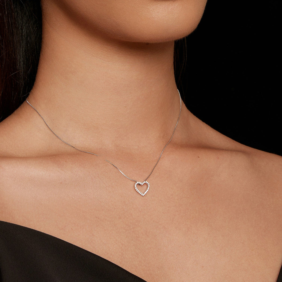 Sterling Silver Moissanite Pendant Necklace