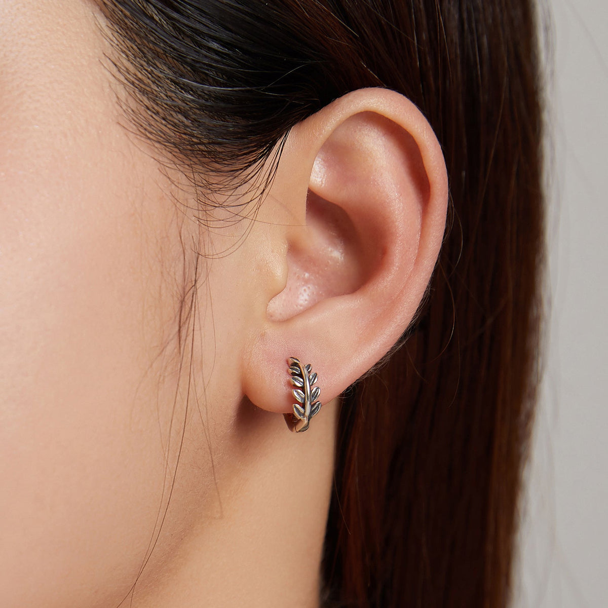 Sterling Silver Oxidized Earrings