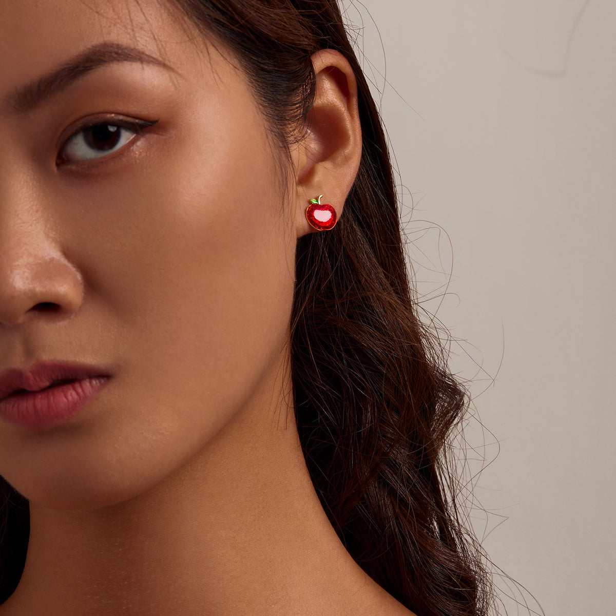 Sterling Silver Enamel Plated Gold Earrings