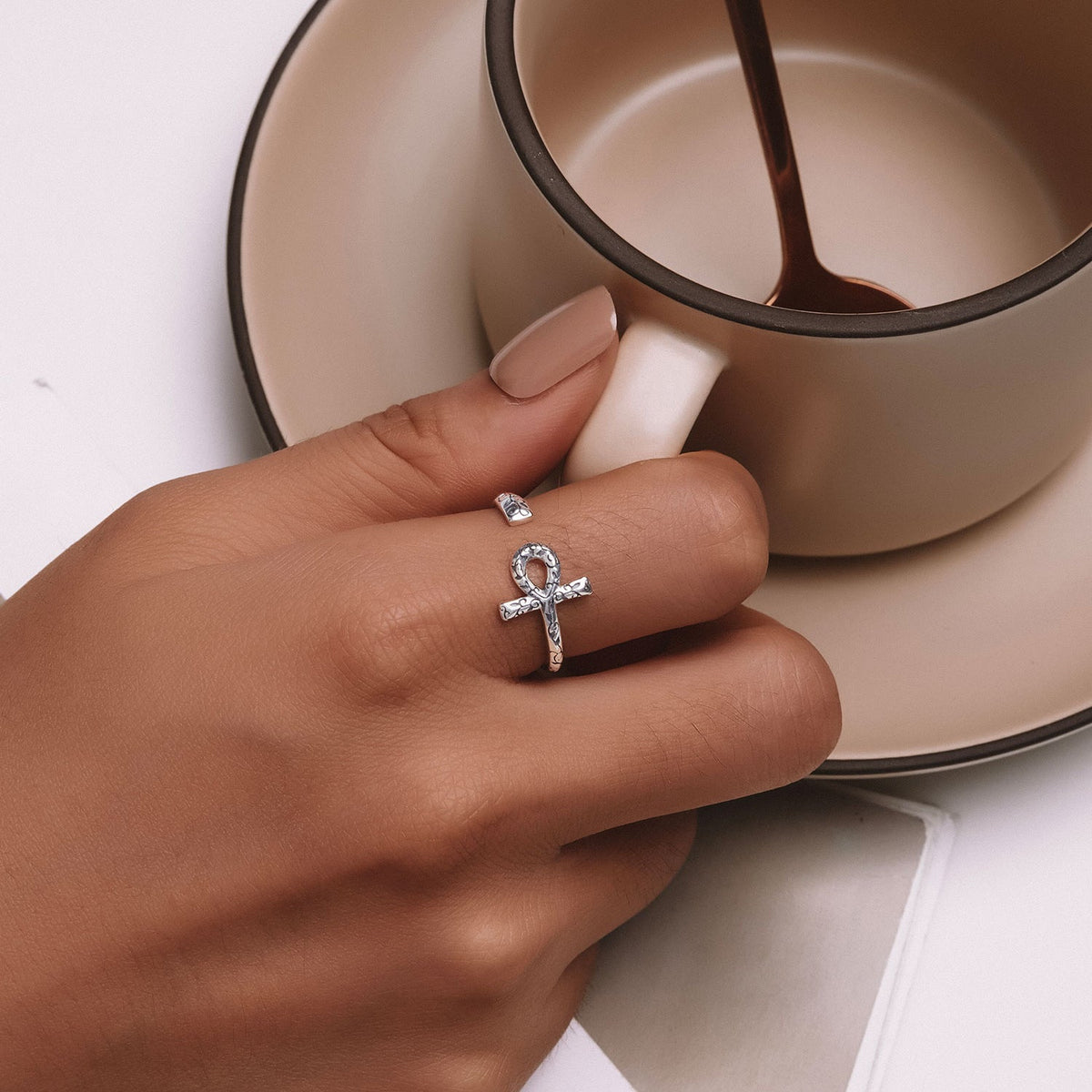 Sterling Silver Oxidized 2.2mm Ring