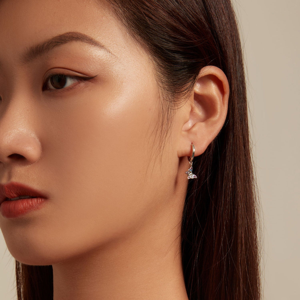 Sterling Silver Cubic Zirconia Pavé Earrings