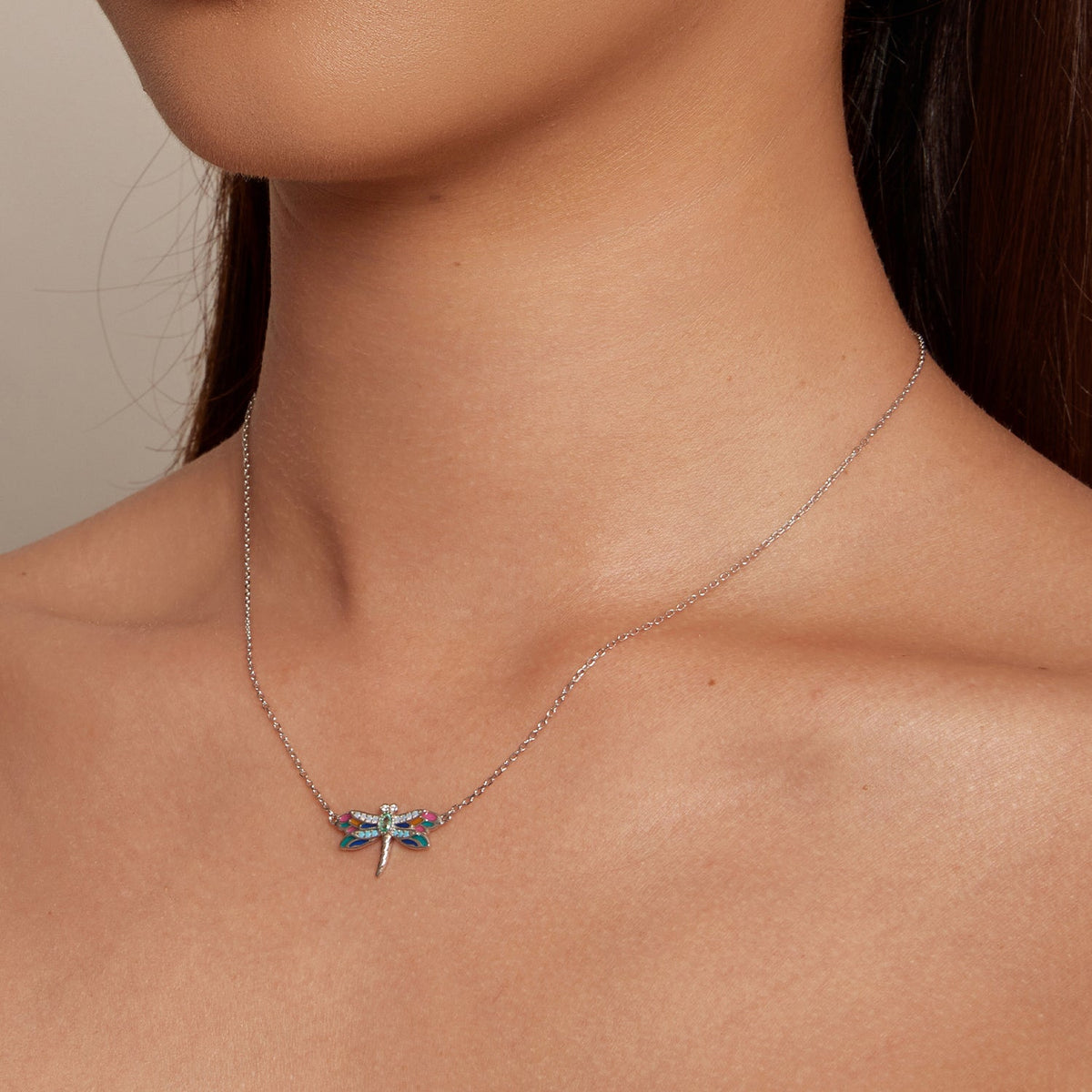 Sterling Silver CZ Pendant Necklace