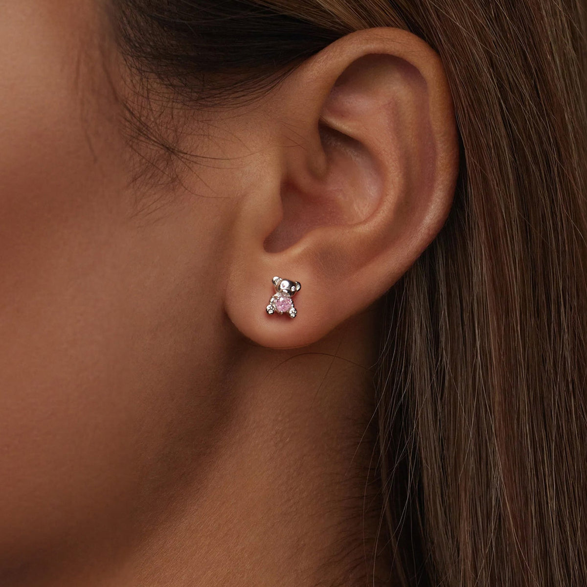 Sterling Silver Cubic Zirconia Pavé Earrings