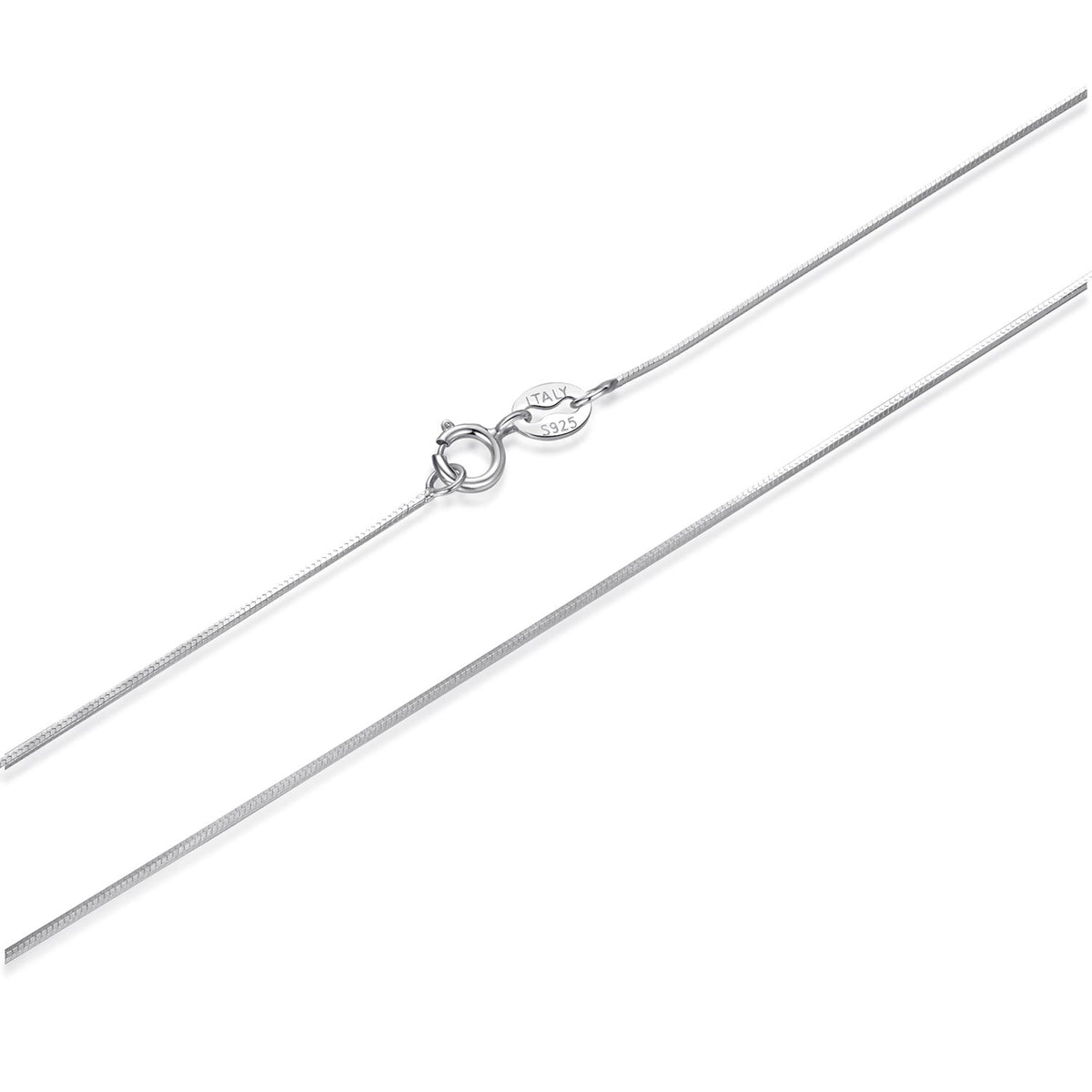 Sterling Silver White Gold Plated Necklace
