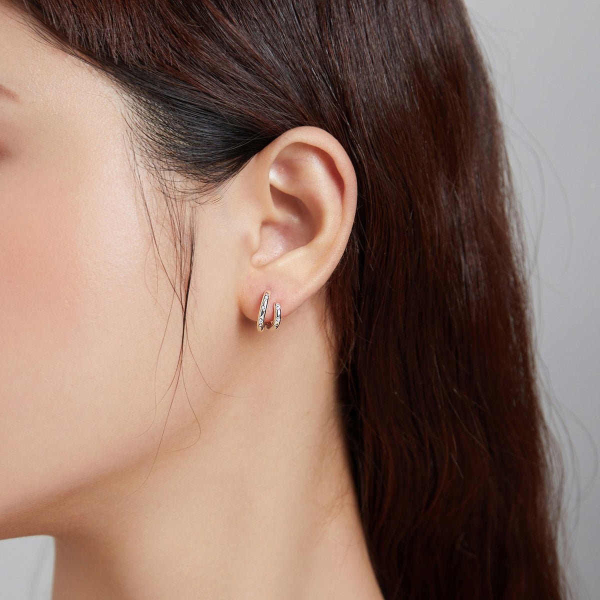 Sterling Silver Pavé Cubic Zirconia Stud Earrings
