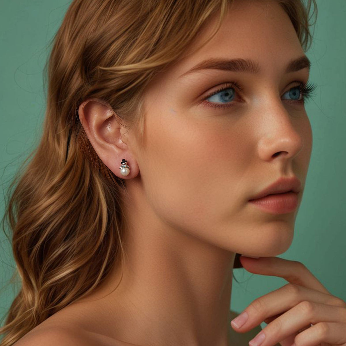 Sterling Silver Shell Pearl Earrings